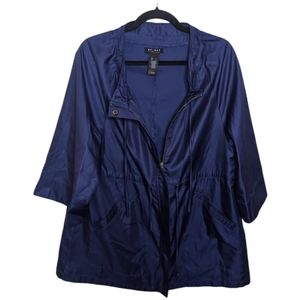 Axcess Blue 3/4 Sleeve Zip-Up Jacket – Size L 💙✨